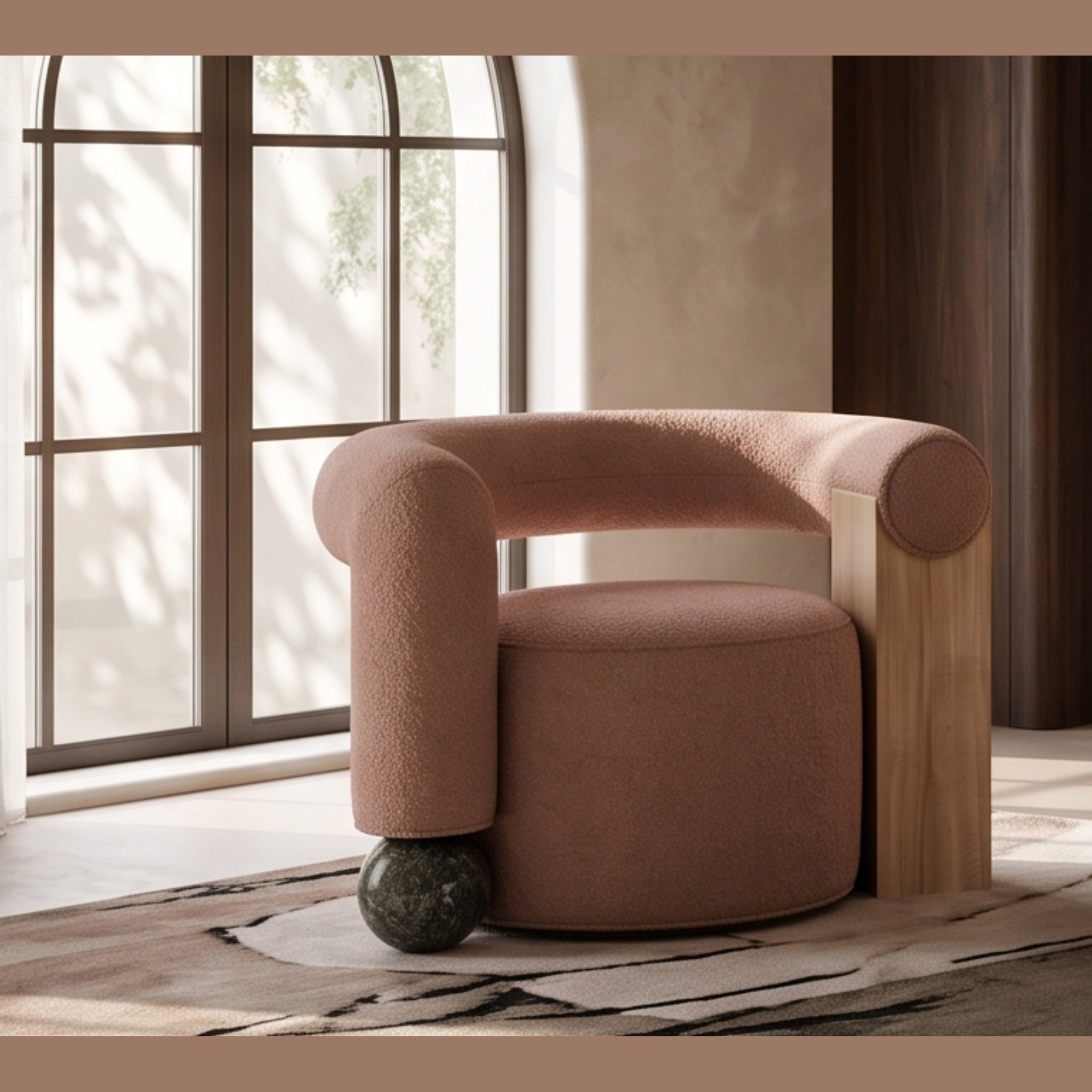 Blush Ring Ottoman