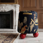 Lacquer Lantern Stool