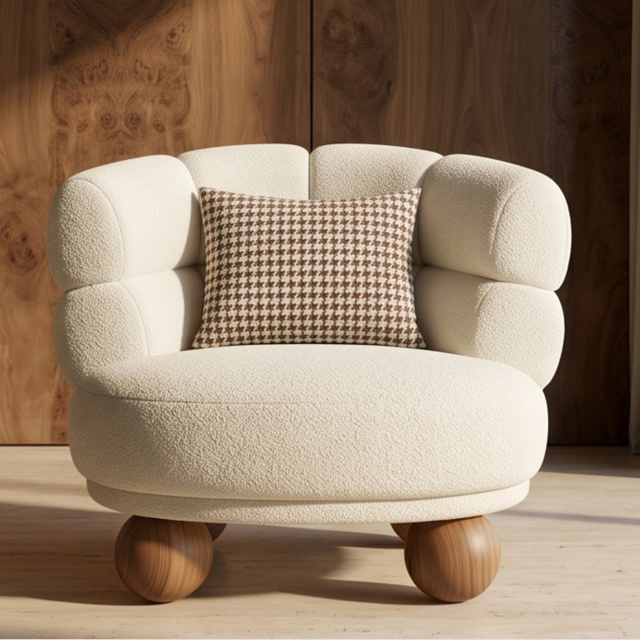 Snowdrop Boucle Chair