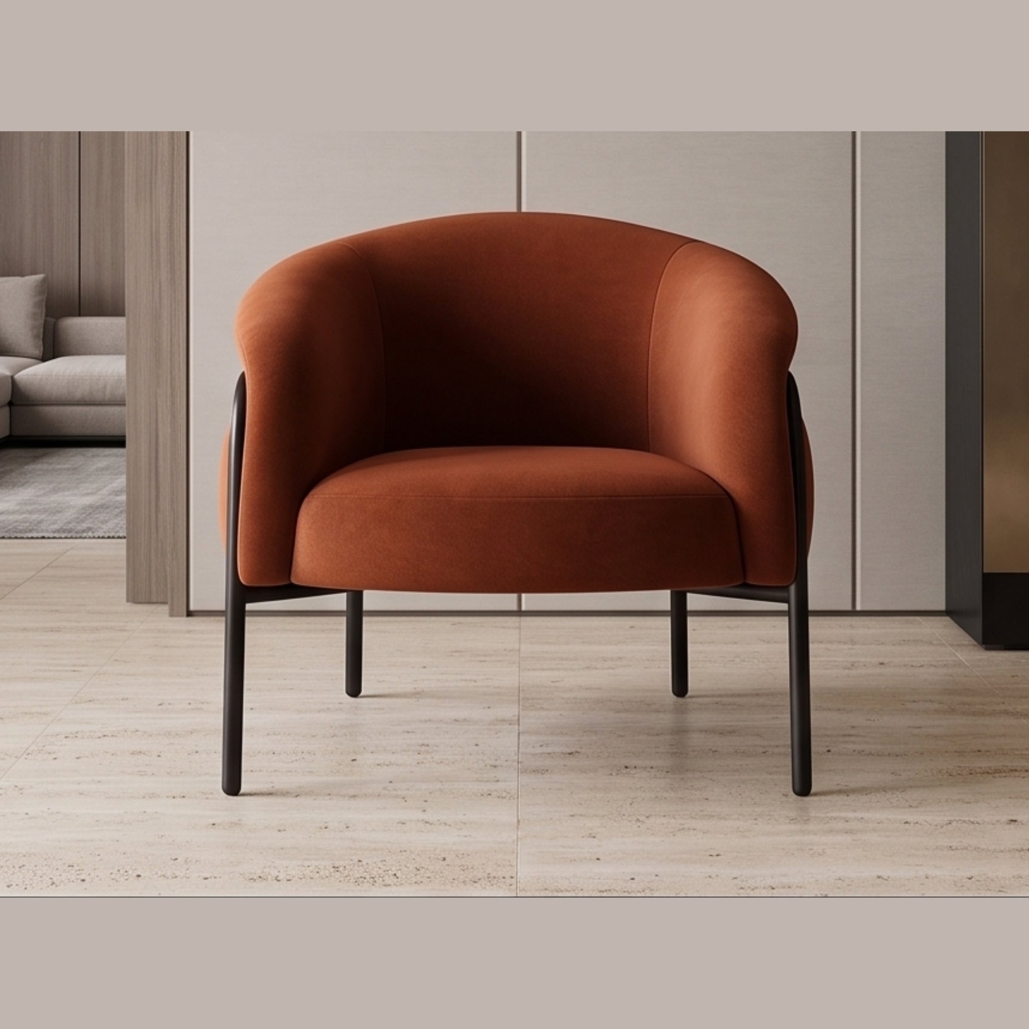 Rust Nest Chair