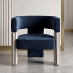 Navy Pillar Chair
