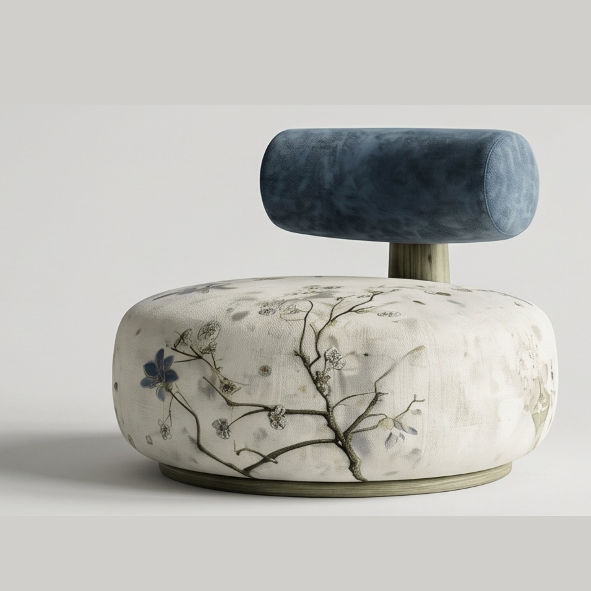 Monaco Barrel Chair with stool