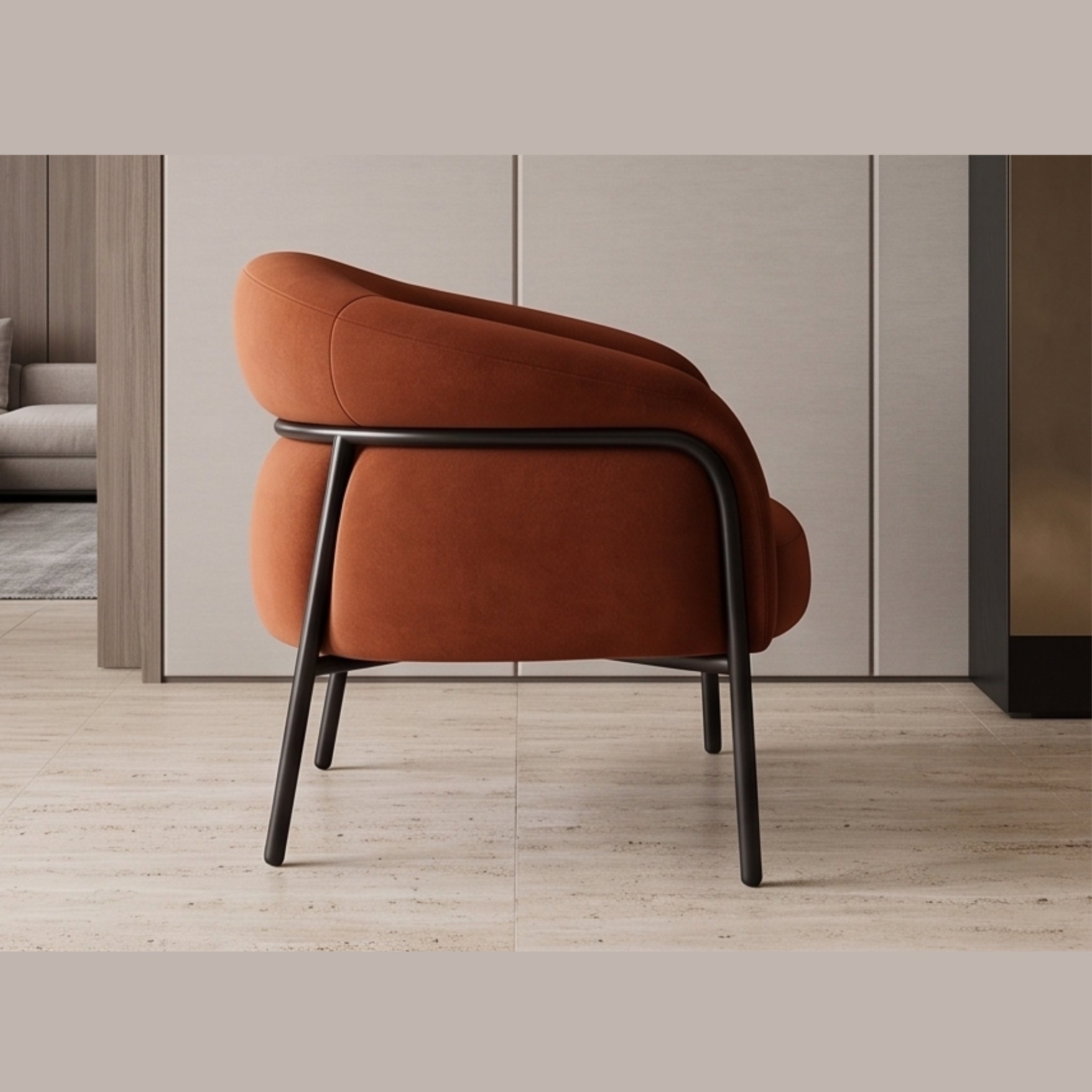 Rust Nest Chair