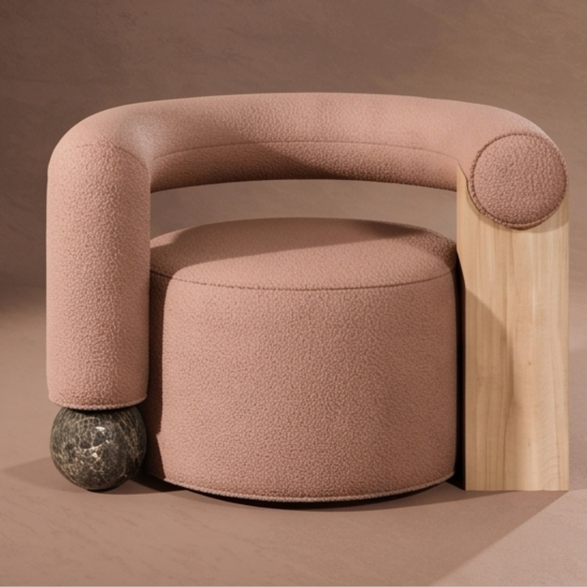 Blush Ring Ottoman