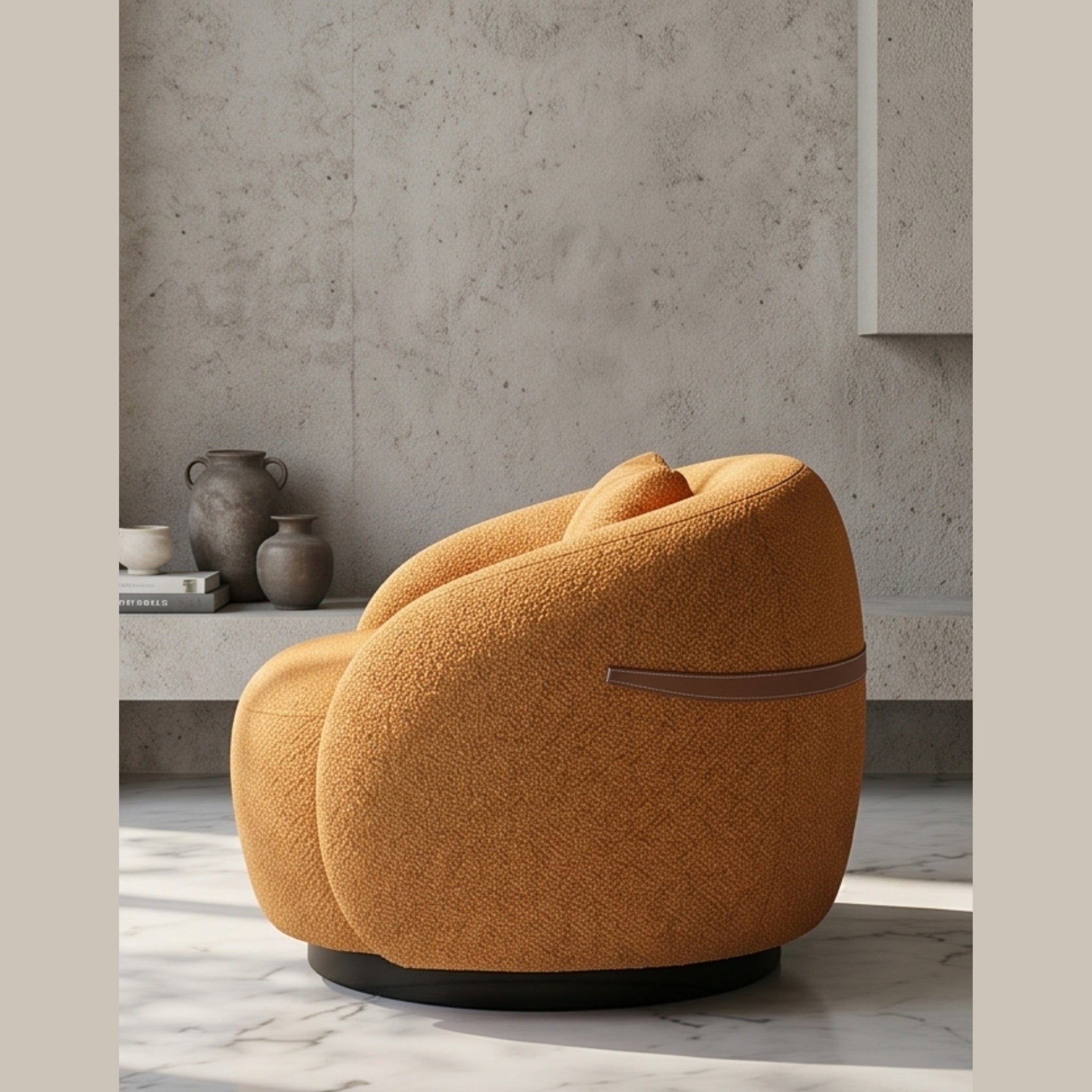 Tangerine Swirl Chair