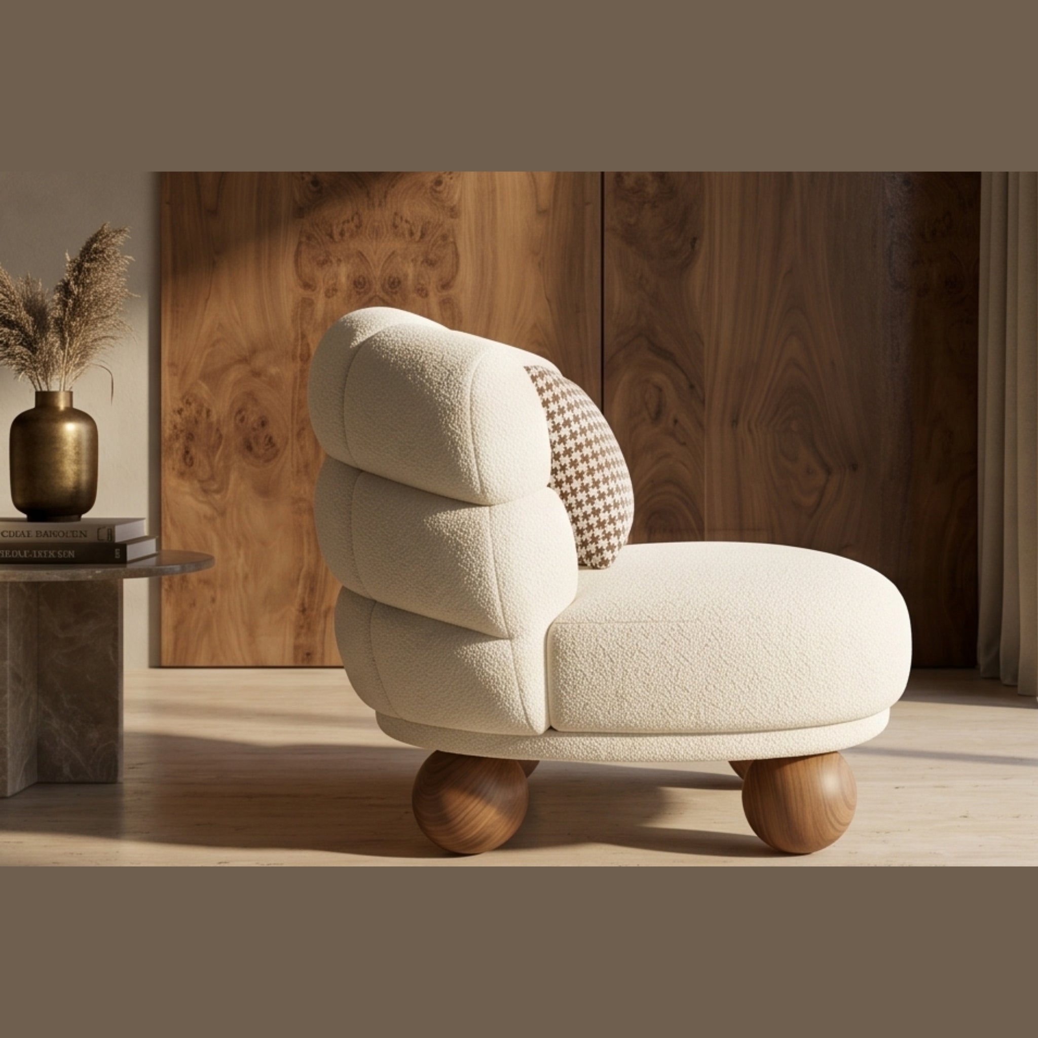 Snowdrop Boucle Chair