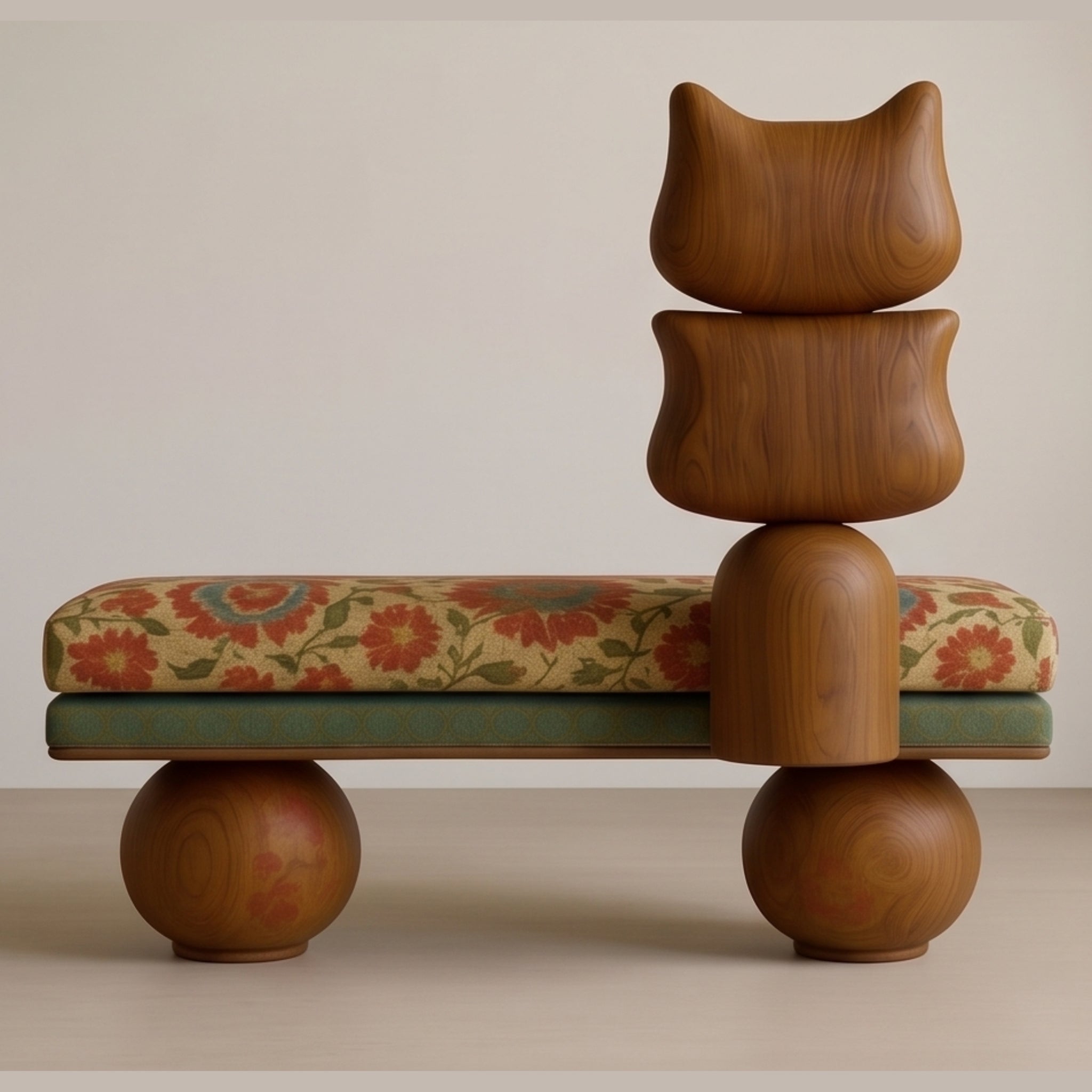 Totem Floral Bench
