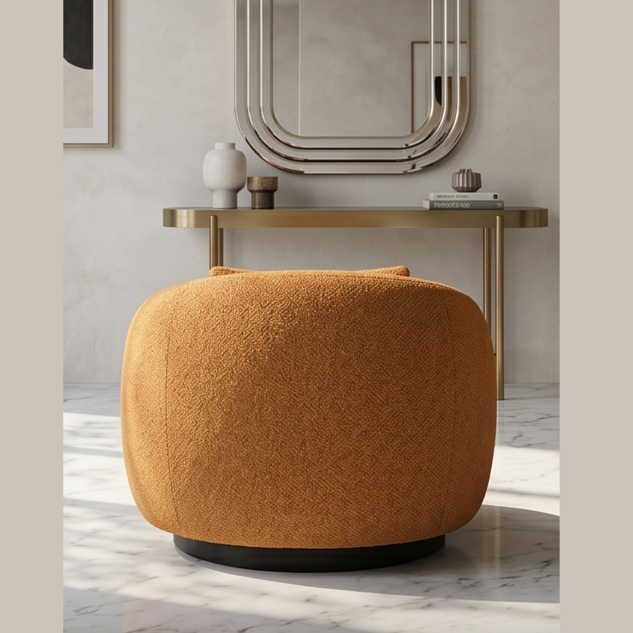 Tangerine Swirl Chair