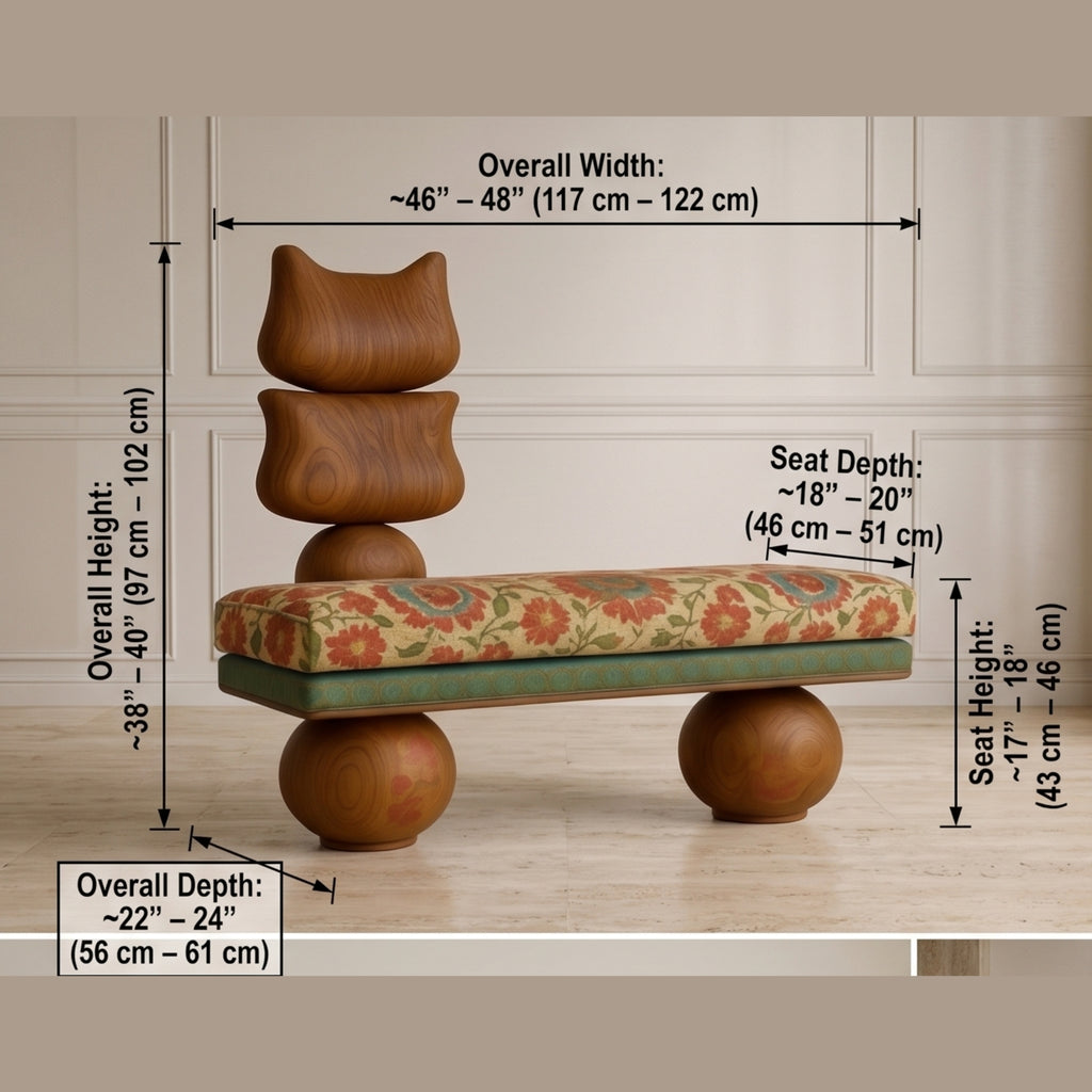 Totem Floral Bench