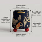 Lacquer Lantern Stool