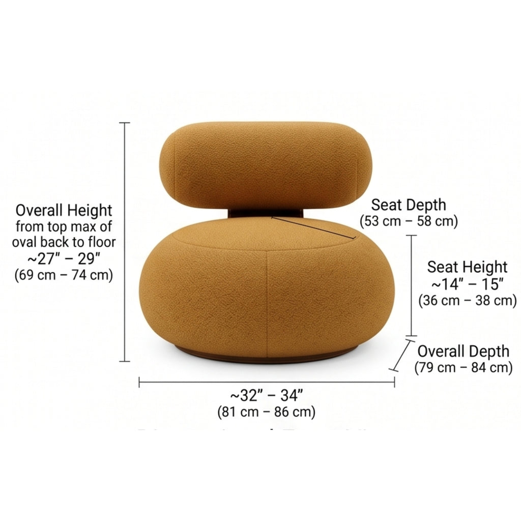 Mustard Pebble Chair
