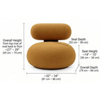 Mustard Pebble Chair