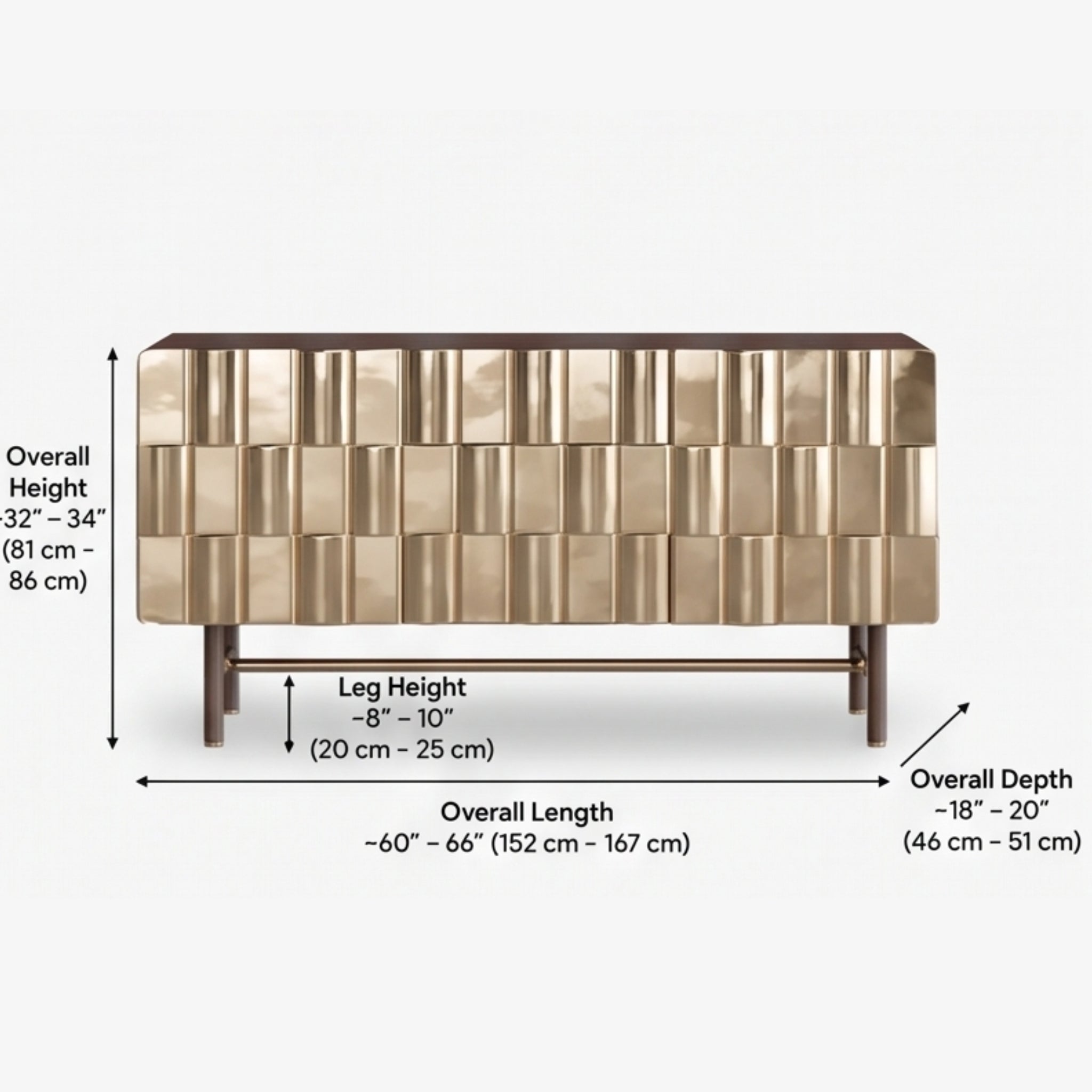 Champagne Block Cabinet