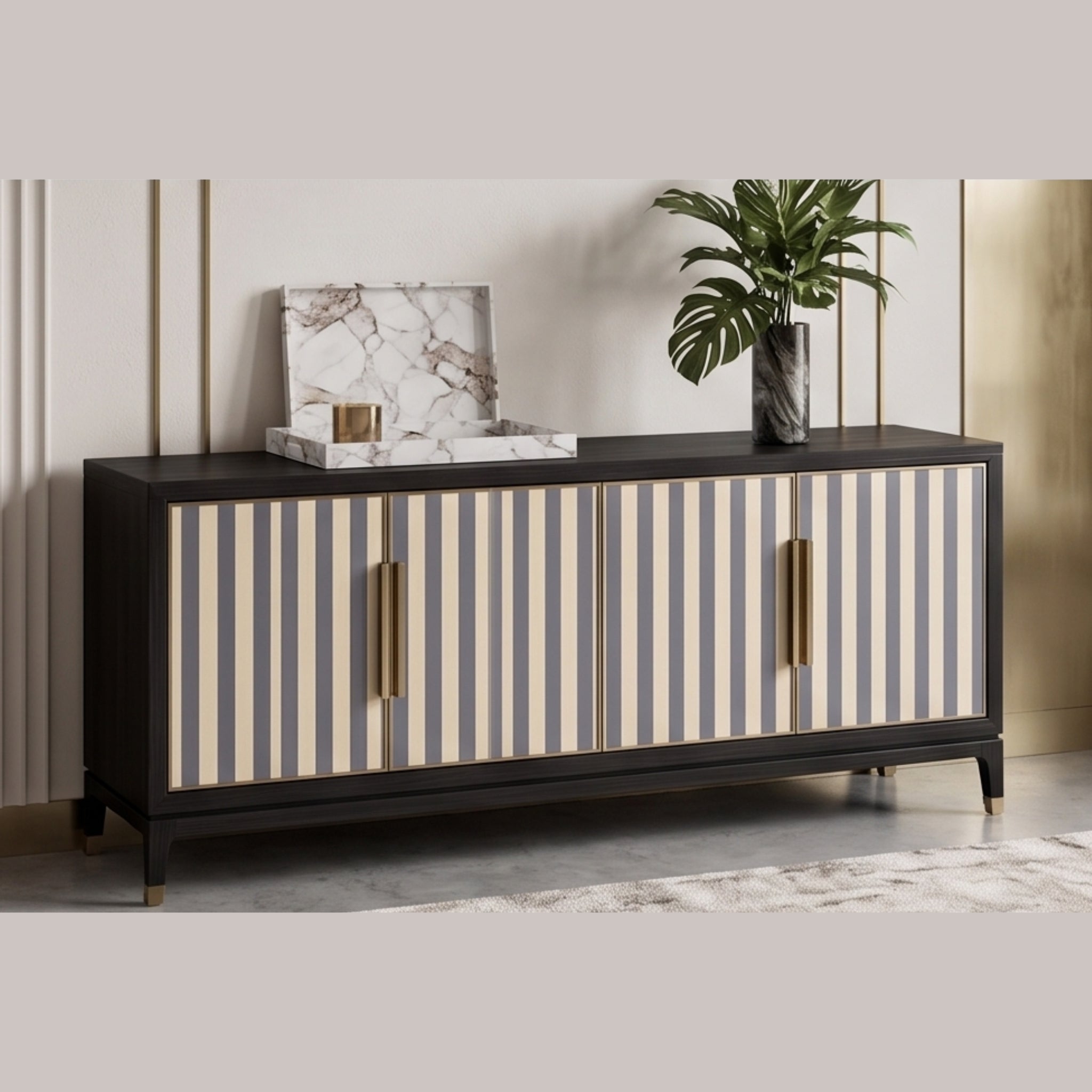 Navy Pillar Chair